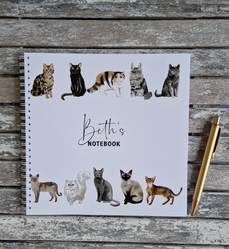 Personalised Cats Notebook