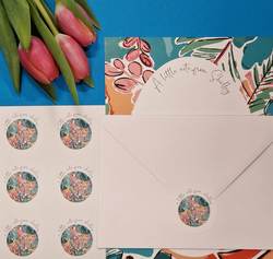 Tropical Writing Paper/Notepaper Set