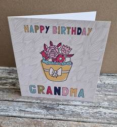 Personalised  Cupcake Birthday Card for any relation