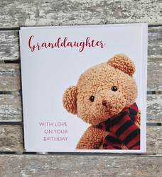 Personalised Teddy Bear Birthday Card for any relation