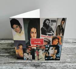 Personalised Michael Jackson Smash Hits Card 1980s