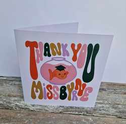 Personalised 'Teacher's Pet' Thank you Card For Teacher/Mentor/Teaching Assistant