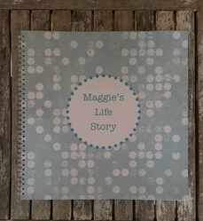 Blue Spotted Personalised Life Story/Memory Book