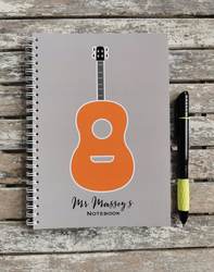 Personalised Guitar Notebook