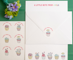 Cupcakes Writing Paper/Notepaper Set