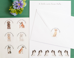 Dogs Writing Paper/ Notepaper Set